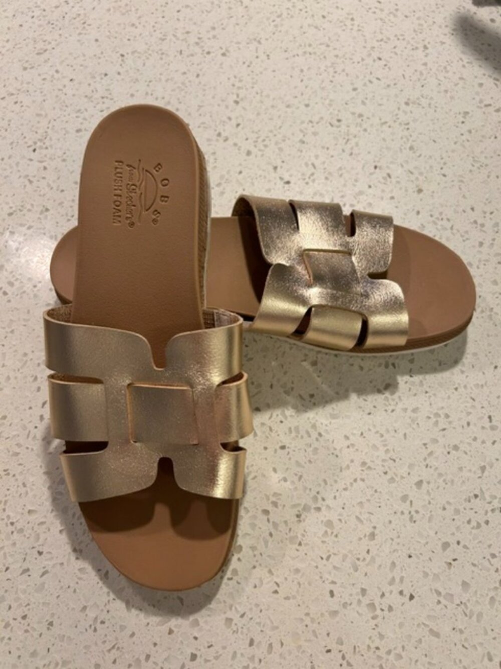 Sketcher's Bob's rose gold sandals - size 9; never worn